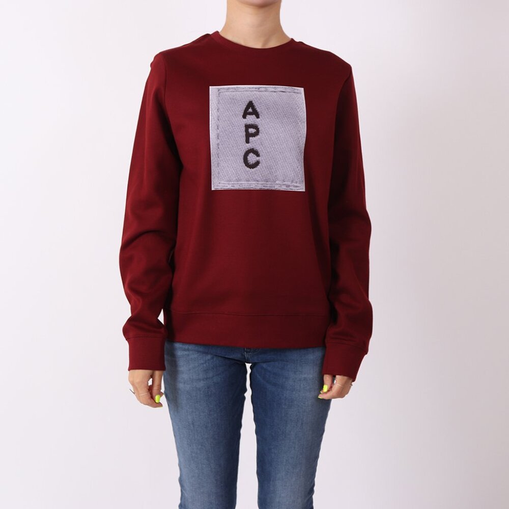 NWT - A.P.C. Logo Sweatshirts Burgandy🤎❤️